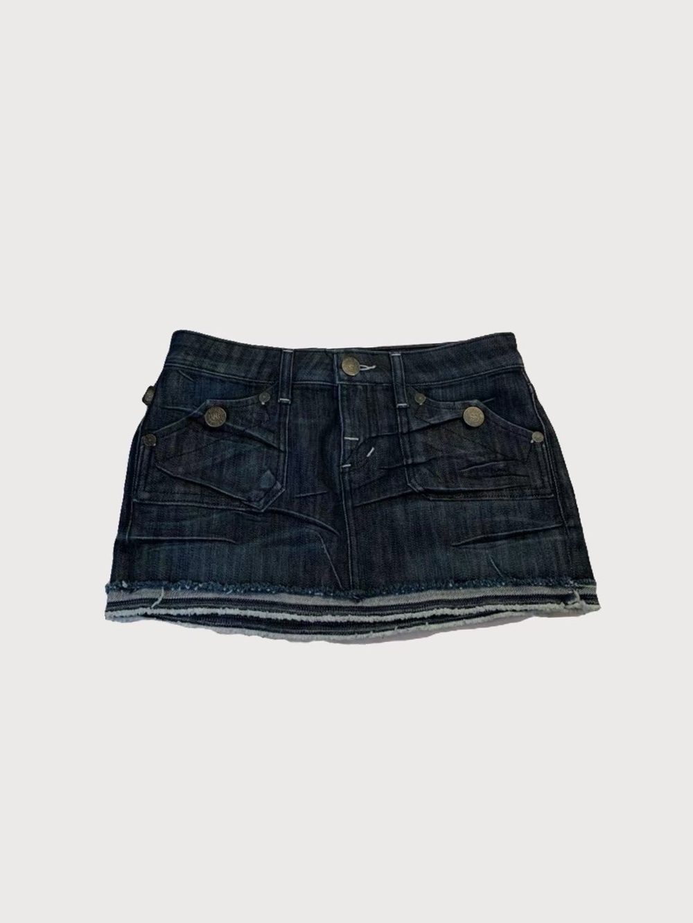 Y2k Rock & Republic Dark Wash Denim Mini Skirt